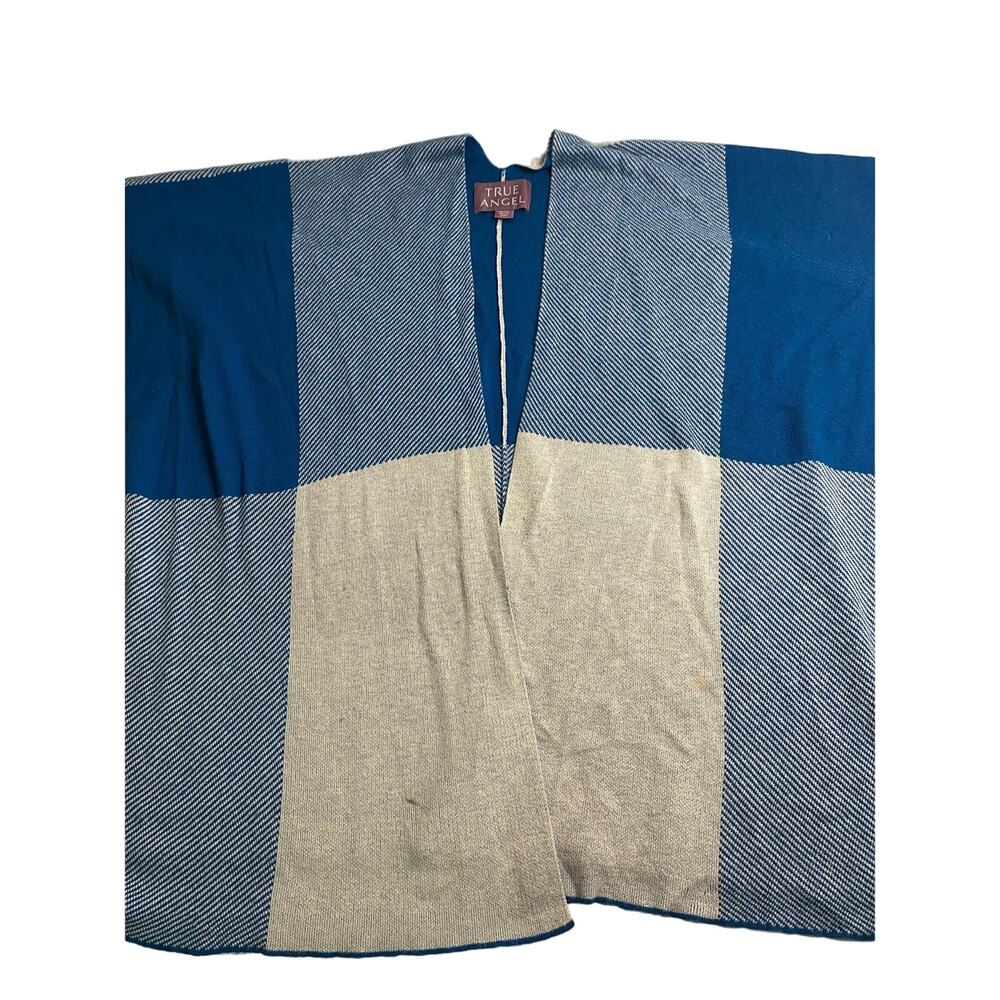 True Angel Vest Pashmina Blue One Size
